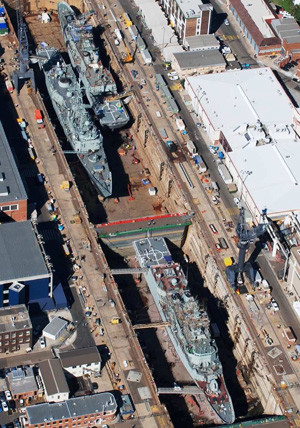 Thales' simultaneous dry-docking feat